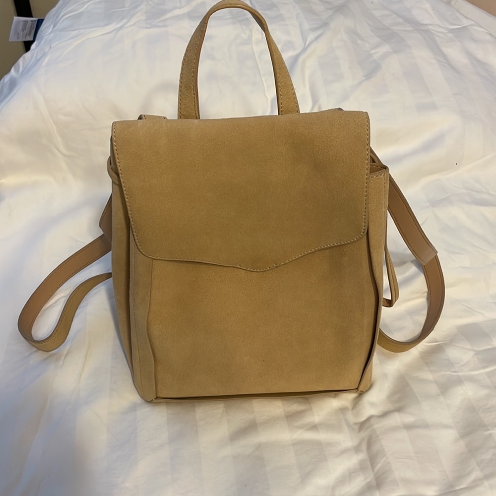 LOEFFLER RANDALL LEATHER SUEDE BACKPACK